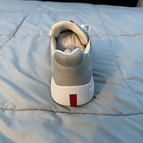 Patent leather and technical fabric Prada America's Cup sneakers - Picture 8 of 16